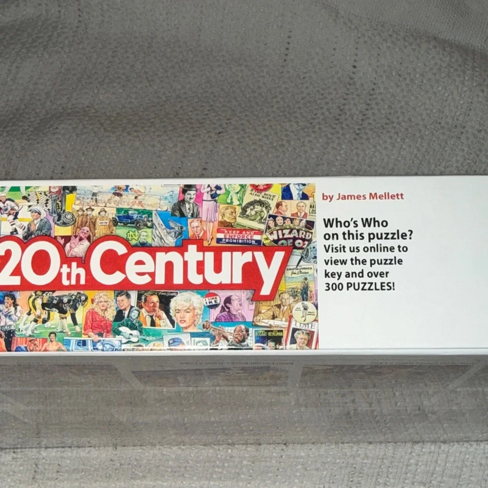 White Mountain The 20th Century Puzzle - Vibrant Collage Larger Pieces NEW